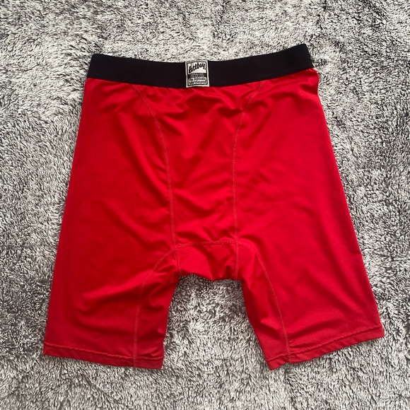 Men’s Eastbay Compression Shorts, Red, Size XL - Picture 4 of 5